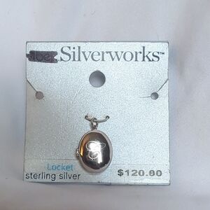 Sterling Silver Locket With Letter "C"